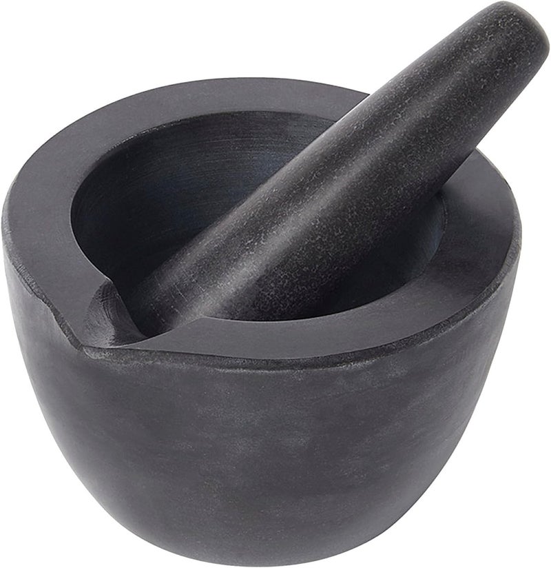 Fox Run Practical design alternatives Mortar and Pestle, Marble, Black Fade proof - Image 1