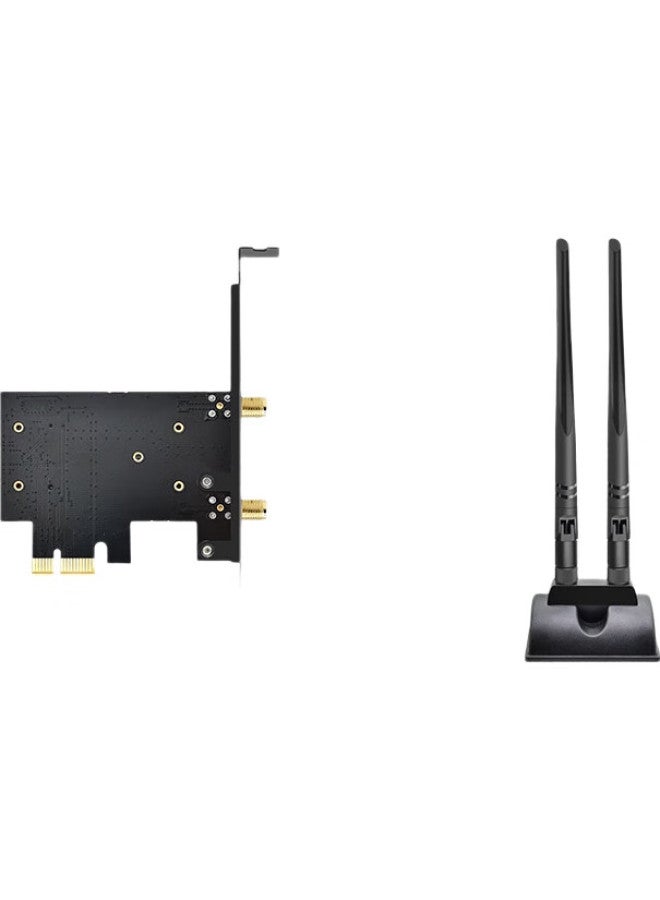 Eb-Link Be200 Chip Pci-E Wireless Network Card, Extended Antenna Base, Bluetooth 5.4, Desktop Computer Built-In Wifi 7 Tri-Band, 8744M Gigabit 6G Network Card, E-Sports Gaming Network Card - Image 1