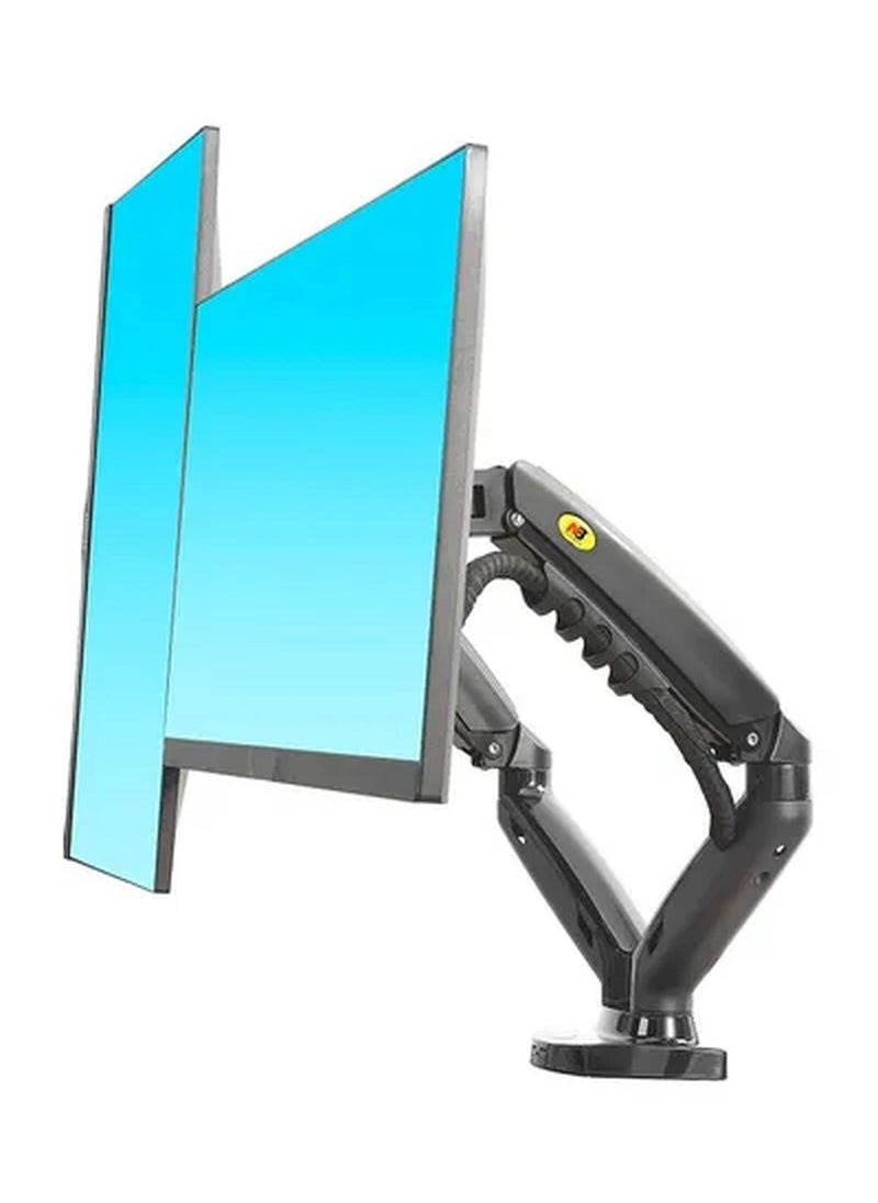 NB NORTH BAYOU Full Motion Swivel Computer Dual Monitor Arm black  - Image 1
