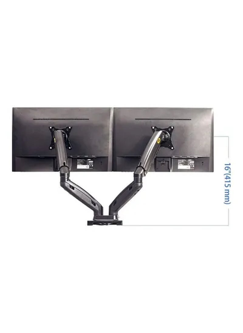 NB NORTH BAYOU Full Motion Swivel Computer Dual Monitor Arm black  - Image 5