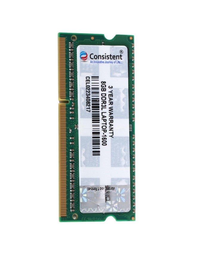 Consistent 8GB DDR3 1600 Laptop RAM, Plug-and-Play, No Additional Drivers Required with 3 Year Warranty - Image 1
