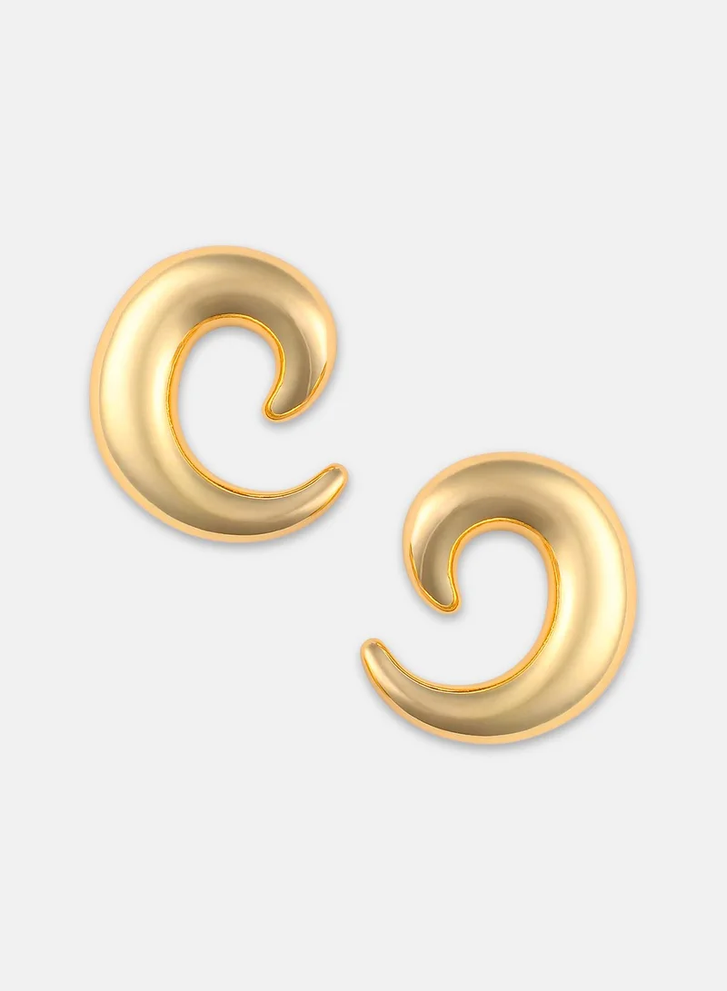 Sohi  Chunky C Earrings for Women | Best Price UAE