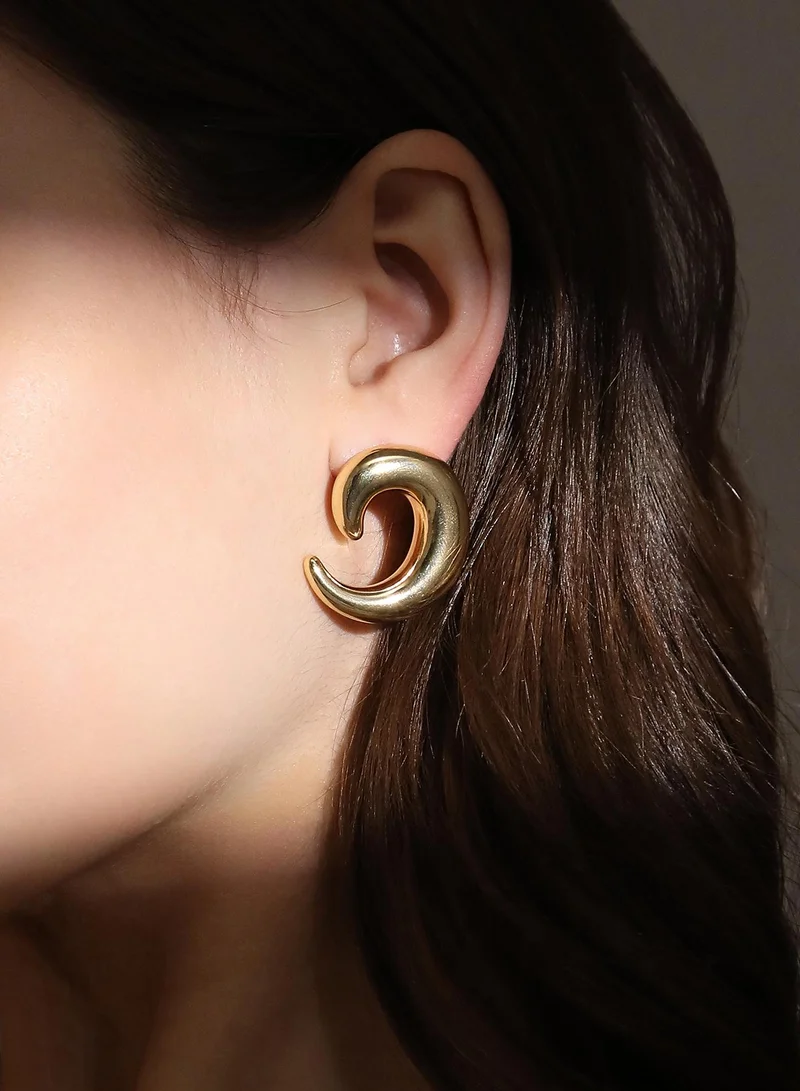 Sohi  Chunky C Earrings for Women | Best Price UAE