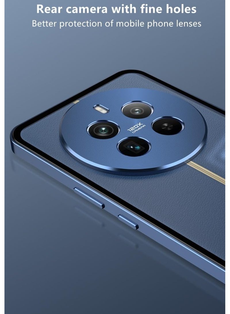 عام حافظة متوافقة مع ريلمي 12 برو بلس ، إطار معدني مغناطيسي + ظهر زجاجي شفاف غير لامع ، حافظة مقاومة للصدمات غير قابلة للانزلاق مع واقي للكاميرا - Image 5