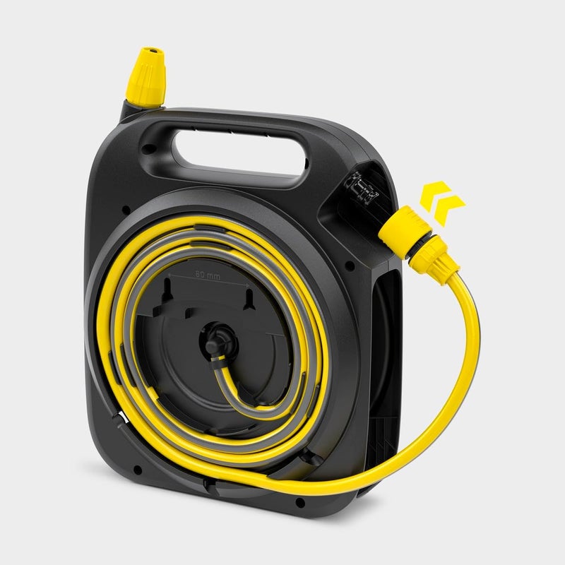 Kärcher Karcher HBX 2.10 Compact Hose Box – Portable Garden Hose Reel Set with 10m Hose, Spray Nozzle and Connectors - Image 2