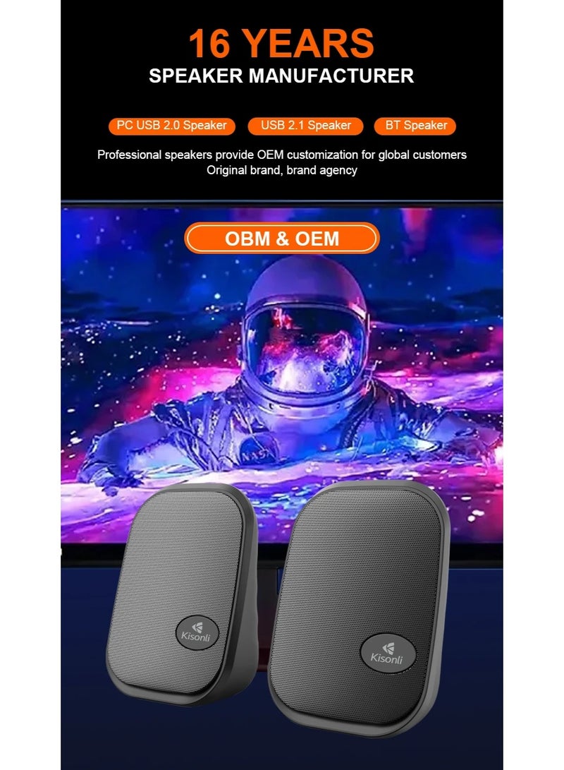 Kisonli KS-09 USB Stereo Speaker – Clean Performance & Easy Use - Image 4