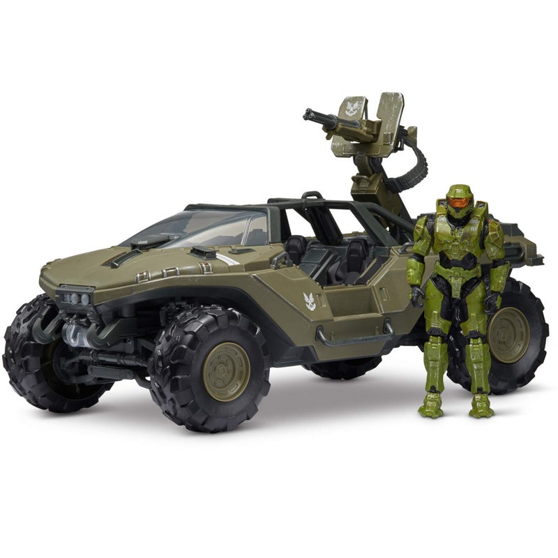 HALO 4" â€œWorld of HALOâ€ Deluxe Vehicle and Figure Pack â€“ Warthog with Master Chief - Image 1