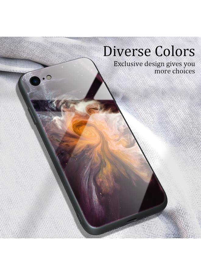 S-TOP Case For iPhone SE 2022 / SE 2020 / 8 / 7 Marble Pattern Glass Protective Case - Image 2