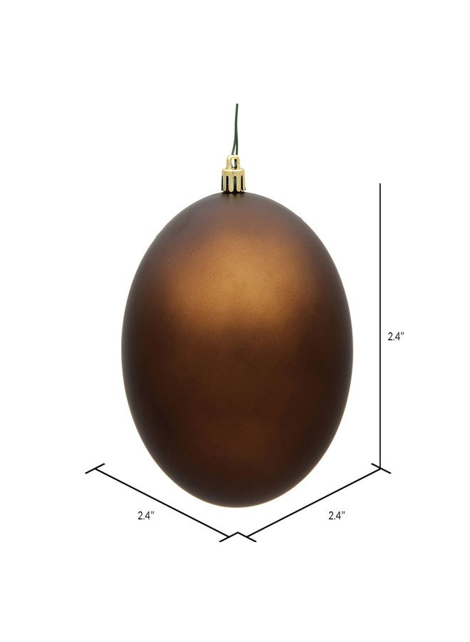 Vickerman 2.4" Mocha Matte Ball Ornament. Includes 24 Ornaments per Pack. - Image 2