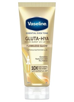 Vaseline Essential Even Tone Flawless Glow Gluta-Hya Serum Burst UV Lotion 10X More Powerful than Vitamin C - 200ml  - Image 1
