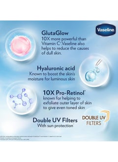 Vaseline Essential Even Tone Flawless Glow Gluta-Hya Serum Burst UV Lotion 10X More Powerful than Vitamin C - 200ml  - Image 4