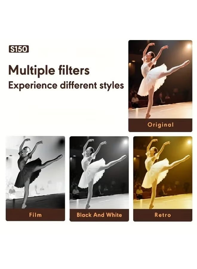 نيوترل كاميرا رقمية صغيرة 1080P Retro CCD، شاشة 0.96 بوصة، كاميرا قديمة محمولة صغيرة الحجم للأنشطة الداخلية/الخارجية، مع بطاقة ذاكرة 32 جيجابايت (خضراء) - Image 4