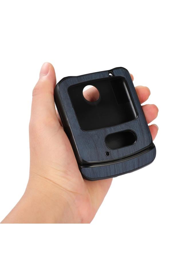 erorex Case For Motorola Moto Razr 5G Wood Texture PU Phone Case - Image 5