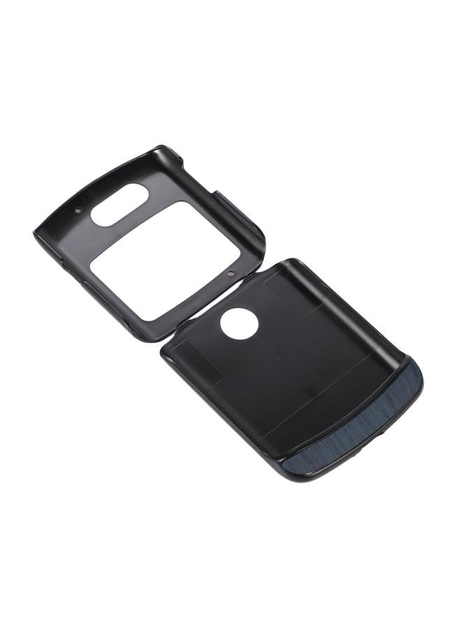 erorex Case For Motorola Moto Razr 5G Wood Texture PU Phone Case - Image 4