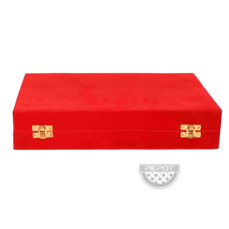 Piepot German Silver Bowl Set Lotus Flower Shape 13 Pcs Set Silver Red Velvet Box Best For Diwali Gift Corporate Gift Navratri Gift 300 milliliter - Image 5