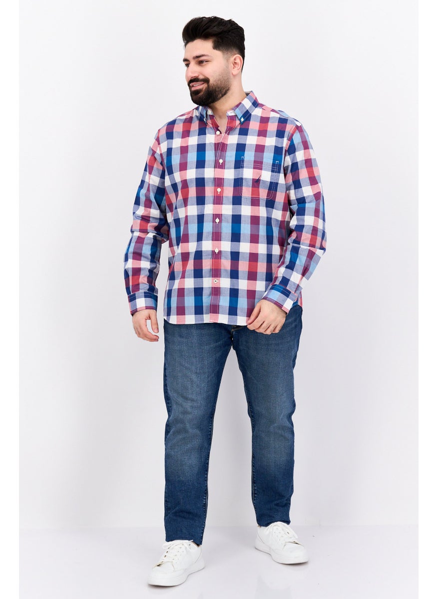 Men Regular Fit Checkered Long Sleeve Casual Shirt, Maroon Combo - pzsku/ZBCB941A5D16FF9FA77BDZ/45/_/1737641802/580c1fb2-34c5-48a7-be95-fbc3f212dfd1