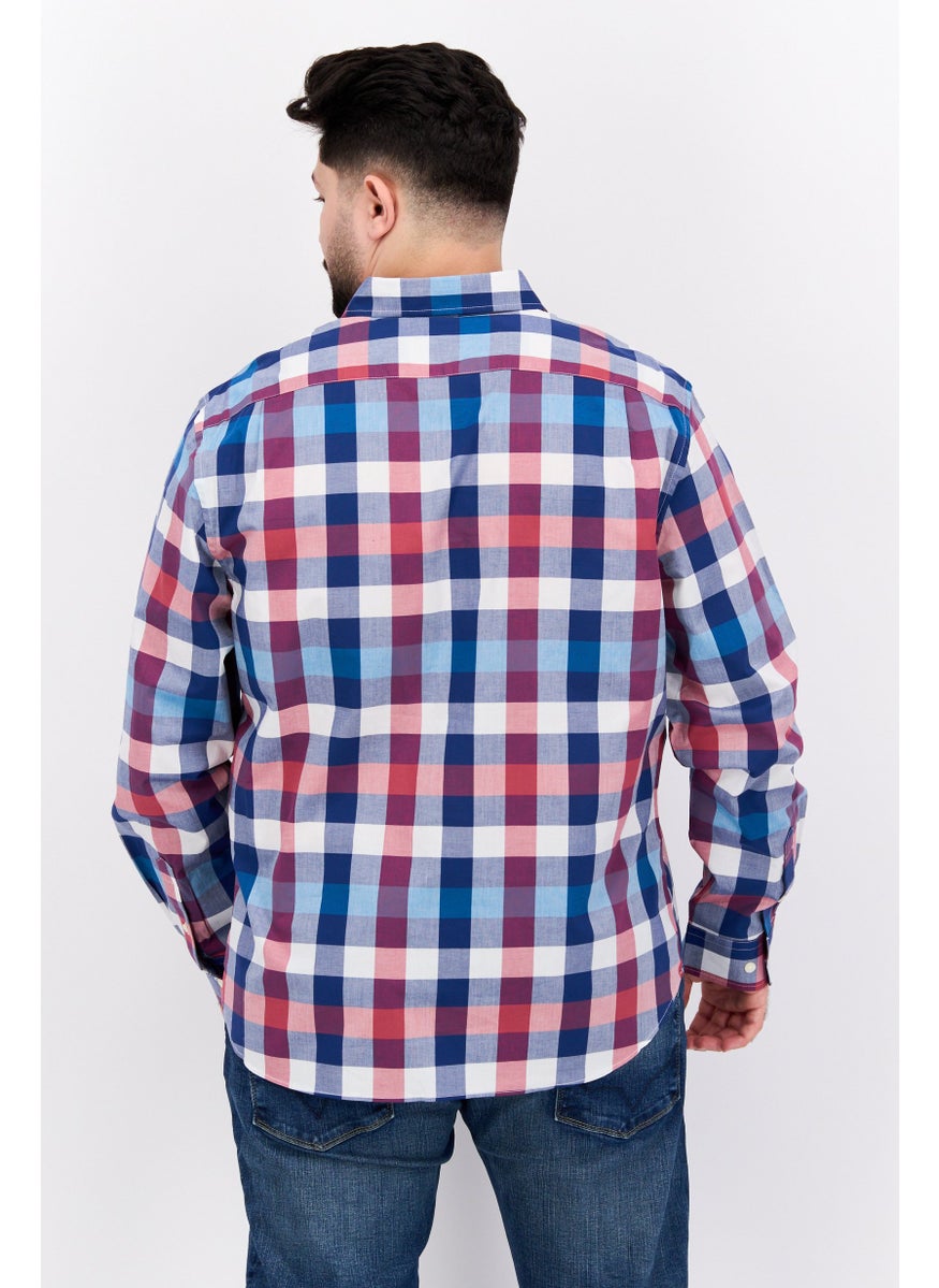 Men Regular Fit Checkered Long Sleeve Casual Shirt, Maroon Combo - pzsku/ZBCB941A5D16FF9FA77BDZ/45/_/1737641815/2692680e-4cf2-4467-89a5-54161f1c3b85