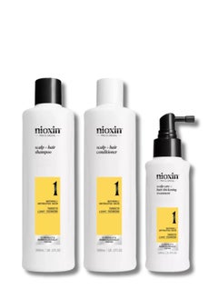 Nioxin NIOXIN System Kit 1 (Shampoo / Conditioner / Treatment)  - Image 1