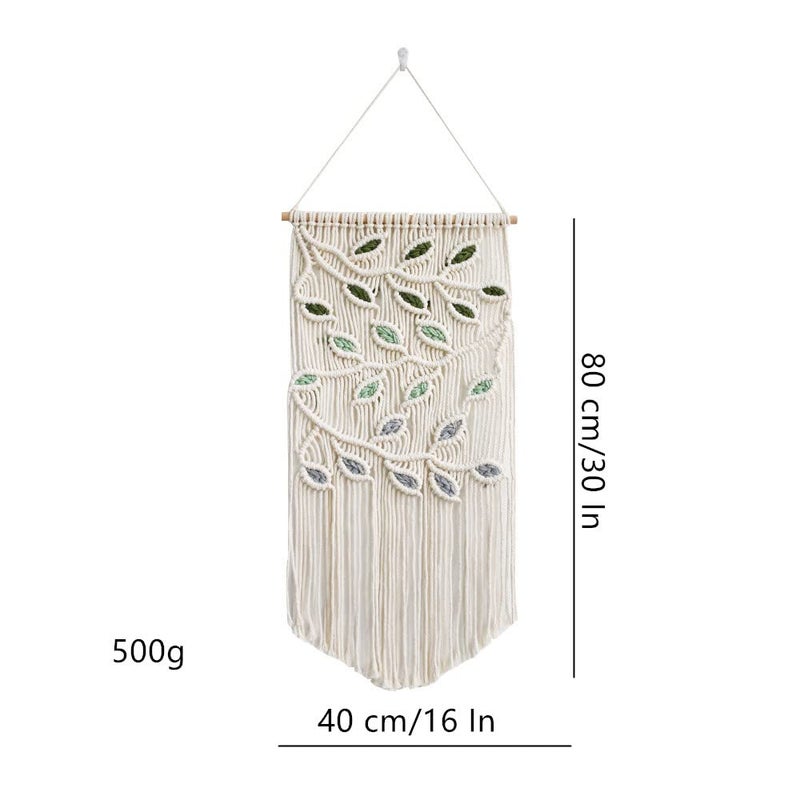 BMIDRUT Macrame Hanging Tapestry Boho Hand Woven Tapestries Dream Catchers Boho Wall Art Decor Home Wall Decor Wall Pediment 16x30 Inch - Image 5