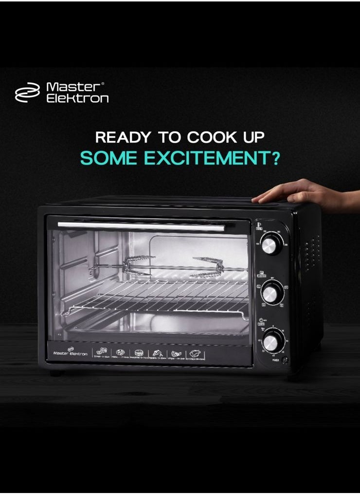 Master Elektron - toaster 48 liters 2500 watts black - Image 1