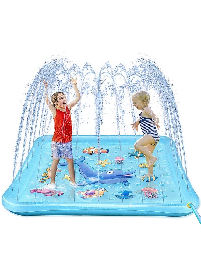 Growsland Splash Pad For Toddlers Outdoor Sprinkler For Kids 67" Summer Water Toys Inflatable Wading Baby Pool Fun Gifts For 3 4 5 6 7 8 9 Years Old Boy Girl Backyard Garden Lawn Outdoor Games - Image 1