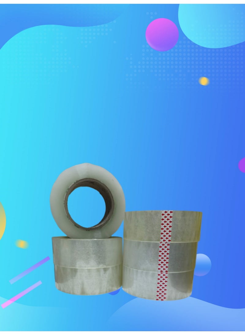 SHINY SHINY Packing Tape 45mm x 200 Yards, Clear Strong Adhesive Packaging Tape for Boxes