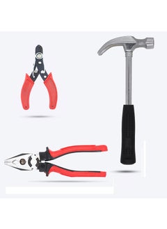 Hillgrove Hillgrove HGCM461M1 High Quality Durable Construction Metalworking Household Rubber Handle Straight Best Claw Hammer with Wire Cutter and 8inch Combinational Plier  - Image 1