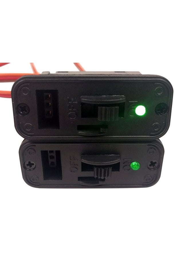 Apex RC Products Apex RC Products 2 Pack - JR Style Heavy Duty On/Off Switch with Bright LED and Charge Port 1061  - Image 5