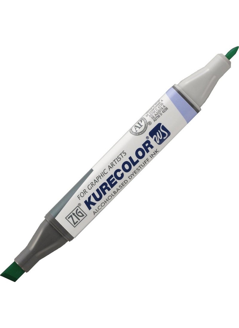Zig Kurecolor KC3000 Twin S Marker Pen 553 Emerald Green  - Image 1
