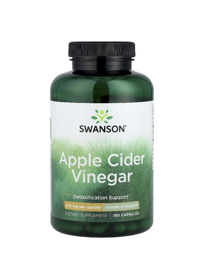 SWANSON سوانسون، خل التفاح، قوة أعلى، 625 ملغ، 180 كبسولة - Image 1