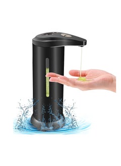 SYOSI Automatic Soap Dispenser Touchless Hands Free Soap Dispenser with Waterproof Base Stainless Steel Liquid Soap Holder with Infrared Motion Sensor Visible Window for Kitchen Bathroom Restaurant Hotel  - Image 1