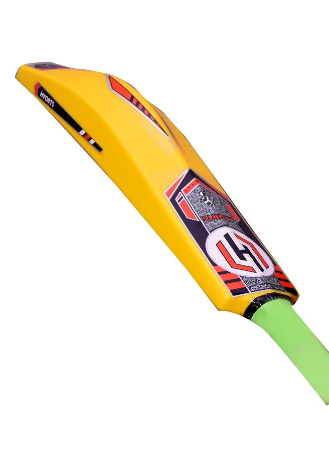 HYORTS Full Size Durable Plastic Cricket Bat for Kids & Adult for Beach & Backyard- Yellow Color - Image 1