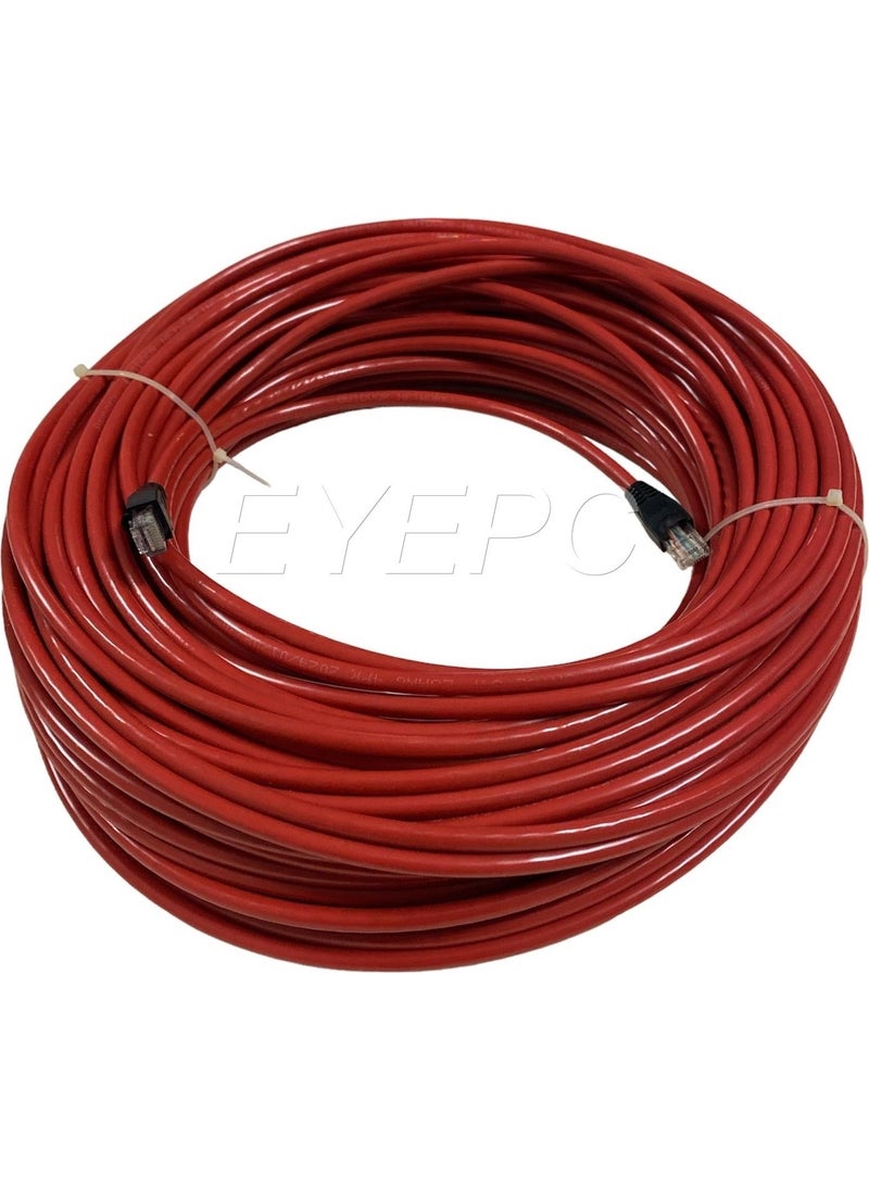 NCP - 20 meters 20 Meters Outdoor Cat6 Cable Modem to PC Internet Cable Red Color Special Cable - Image 1