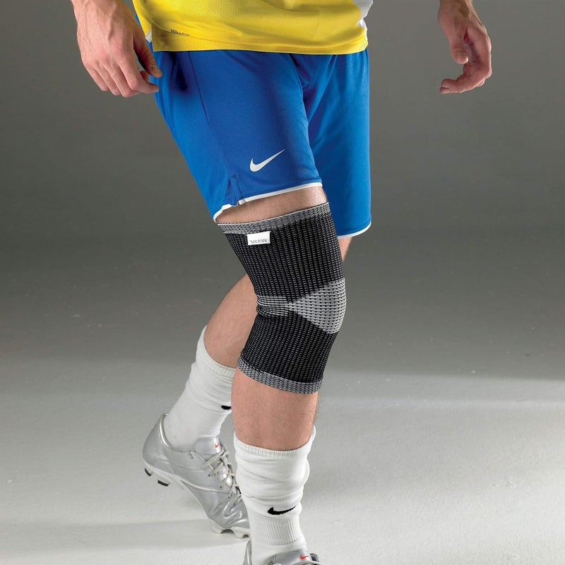 VULKAN Advanced Elastic Knee Support Medium Stretchy Fabric Knee Compression Sleeve Provides Support and Comfort to Help Recover from Joint Tendon Injuries Increases Circulation Limits Swelling - Image 3