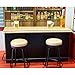 Cutemini Dollhouse Furniture Metal Bar Table Chair with Wood Top Pub Set 112 Scale Miniature Accessories Bar Counter Stool Mini Dining Coffee Table Model Layout Props Desktop Decor - Image 4