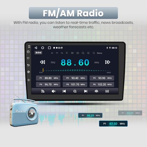 AWESAFE Car Radio Stereo for Chevy Chevrolet Silverado Tahoe Equinox GMC Sierra Yukon with Wireless Apple CarPlay Andriod Auto 10 inch Touch Screen - Image 5