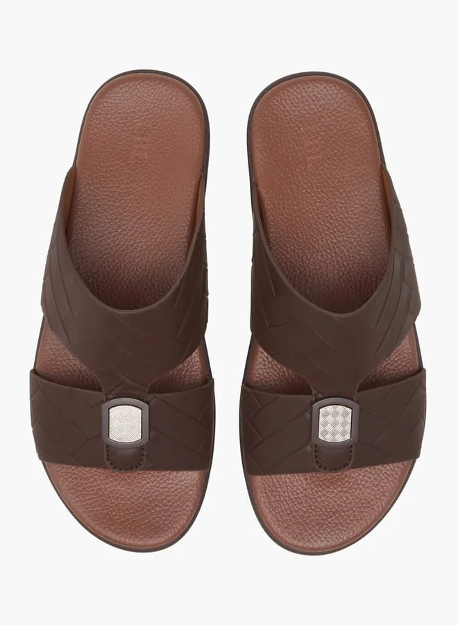 ال بي ال من شو اكسبرس صنادل عربية رجالية بنسيج منزلق