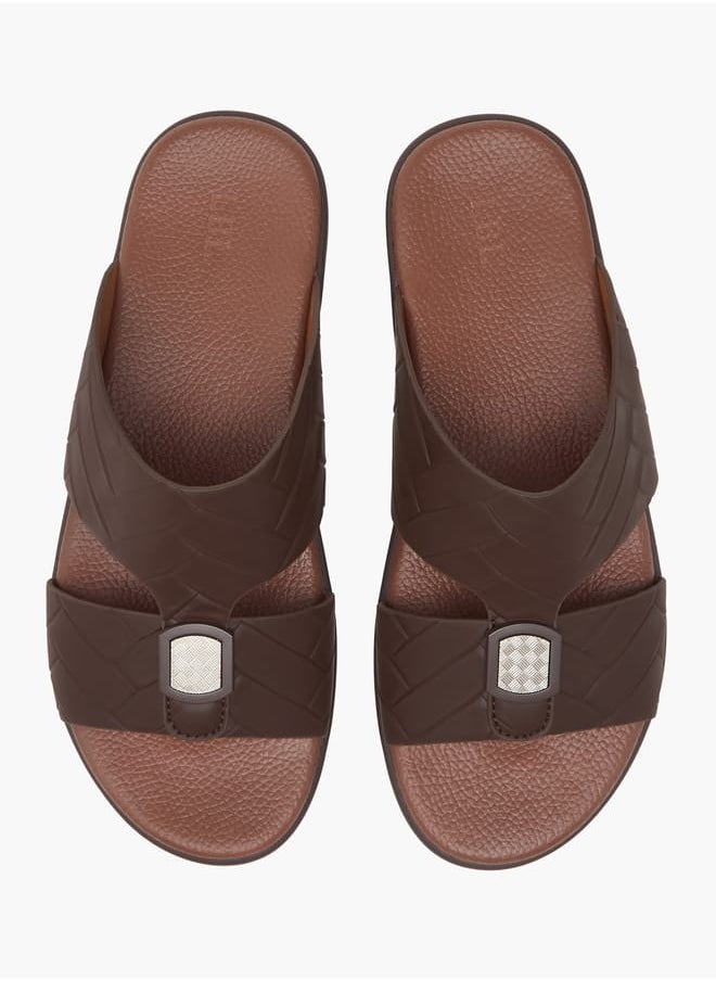 LBL by Shoexpress Men's Textured Slip-On Arabic Sandals  - Image 1