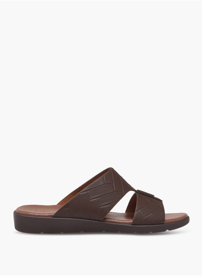 LBL by Shoexpress Men's Textured Slip-On Arabic Sandals  - Image 2