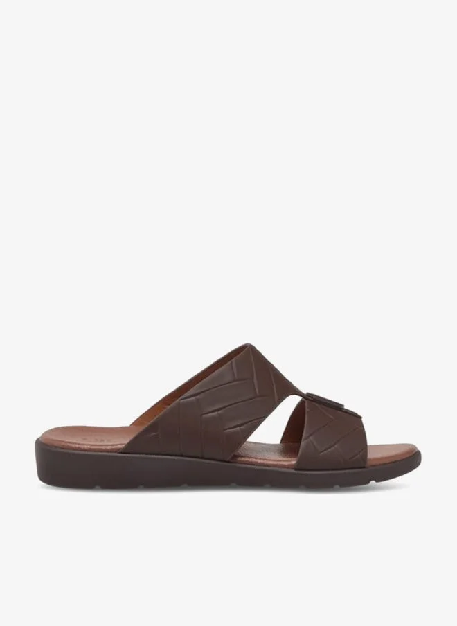 LBL by Shoexpress Men's Textured Slip-On Arabic Sandals Ramadan Collection