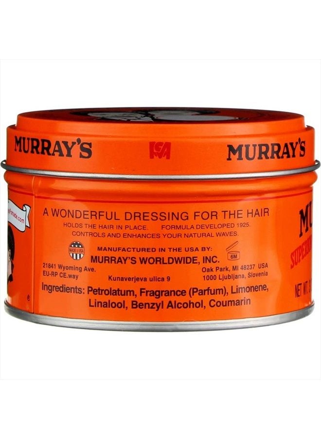 Murray's Superior Hair Dressing Pomade - 3 Oz (88ml) (3 Pack) - pzsku/ZBCB9DBA92362FF59BE84Z/45/_/1686636410/e7731a62-8573-4aec-bbcc-780b9053fc72