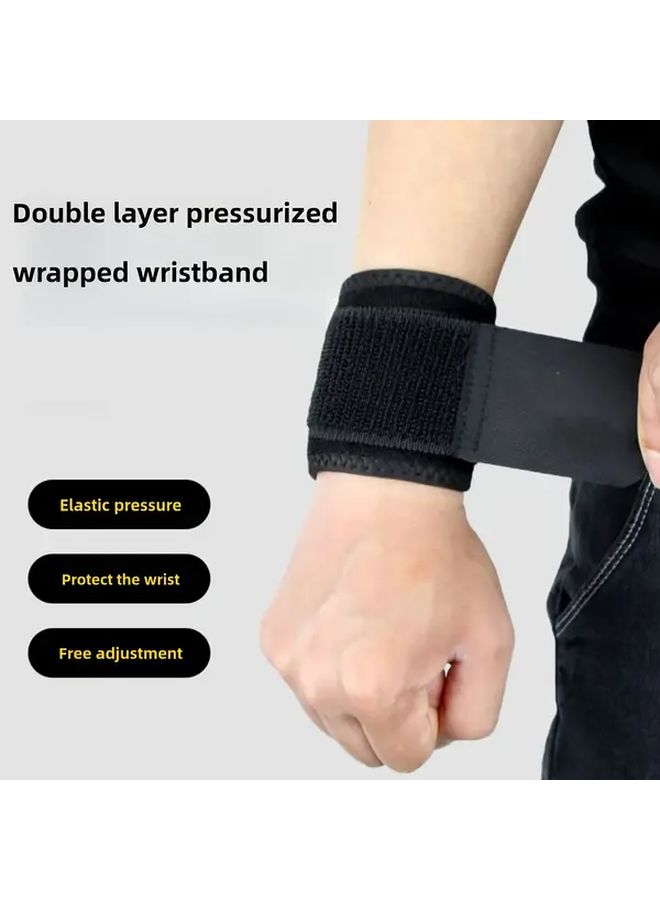 2pcs Compression Wrist Brace Support For Fitness Daily Warmth Enhanced Performance - Image 2
