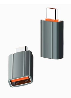 LDNIO محول OTG USB C إلى USB 3.0 A محول Type-C ذكر إلى USB 3.0 A أنثى محول Thunderbolt لأجهزة iPad Pro 2021 MacBook Samsung Note20 Ultra S21+ Huawei P40 رمادي  - Image 1