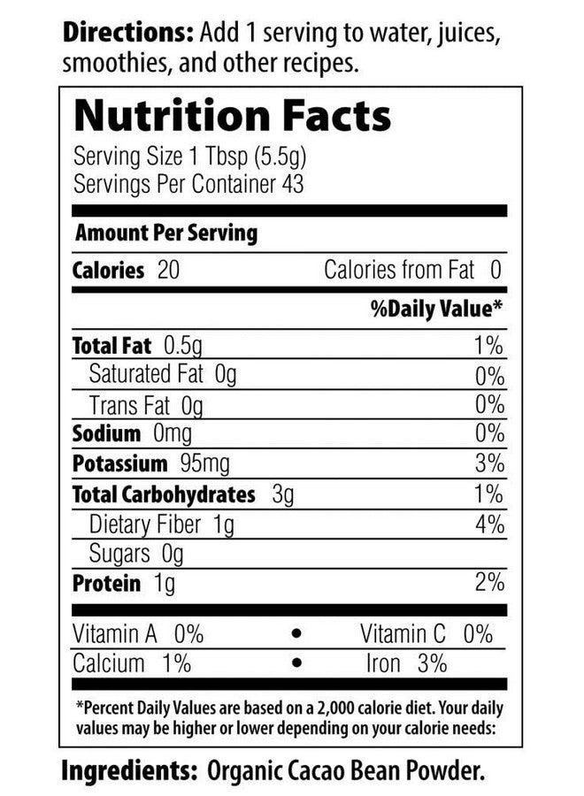 MRM Nutrition Organic Fermented Cacao Powder | Superfood | Antioxidant-rich | Gluten free + vegan | 43 servings - Image 4