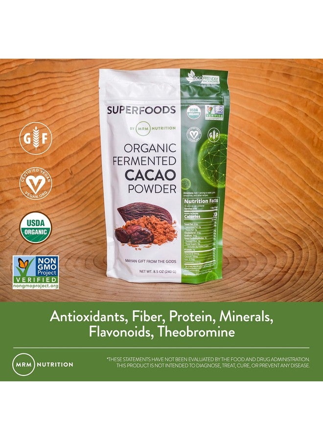 MRM Nutrition Organic Fermented Cacao Powder | Superfood | Antioxidant-rich | Gluten free + vegan | 43 servings - Image 3
