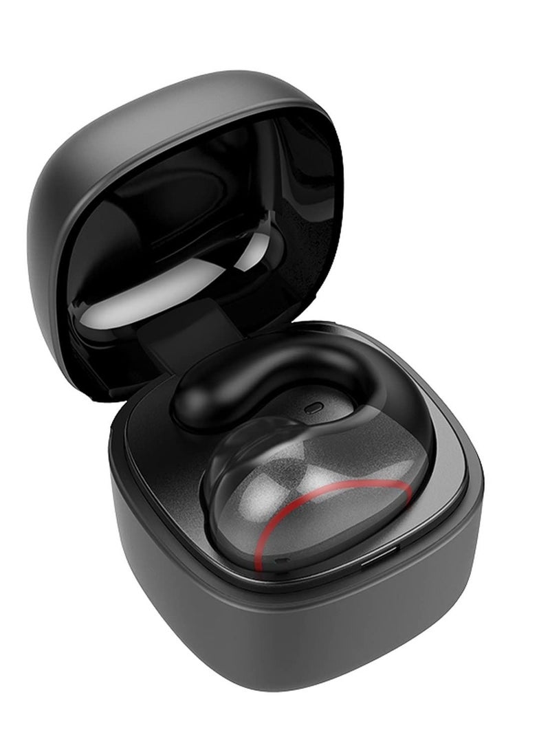 Captaintech Single Earbud Open Ear Headphones Wireless Bluetooth True Wireless Open Earbuds, Mini Small Open Earbuds for iPhone Android, Tiny Bone Ear Bud with Mic Earphones for Small Ear Canals Running Cycling W - Image 1