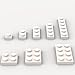 YUJHITP Classic Building Plate Assortment Pack 100Pcs White Bulk Plates with 8 Size Building Plate Base Plate Compatible with Lego Parts and Pieces Building Bricks for Most BrandsColorWhite - Image 2