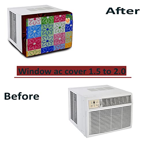 KANUSHI industries® 100% Waterproof And Dustproof Window Front AC Cover 1.5 to 2.0 Ton Capacity (AC-WIN-FRONT-W.F-NW-NEW-06) - Image 3
