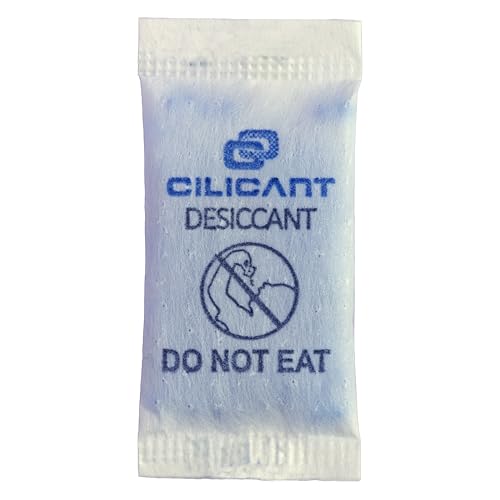 CILICAnT 0.5 Gram (100 Pcs) Premium Silica Gel Blue Packets Desiccant Dehumidifiers | Indicating Silica Gel Packs for Moisture Absorption (0.5 Gram X 100 Pcs = 50 Gm) - Image 3