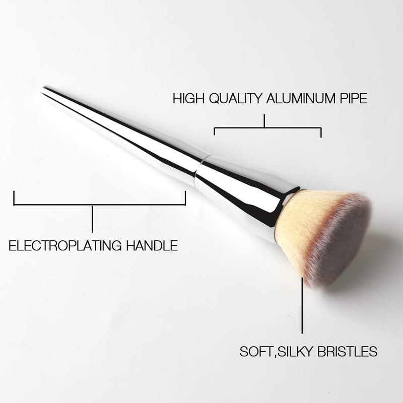 Daubigny Flat Top Foundation Brush, Large Powder Brush Premium Durable Kabuki Makeup Brush Perfect For Blending Liquid,Cream and Flawless Powder,Buffing, Blending,Concealer - Image 4